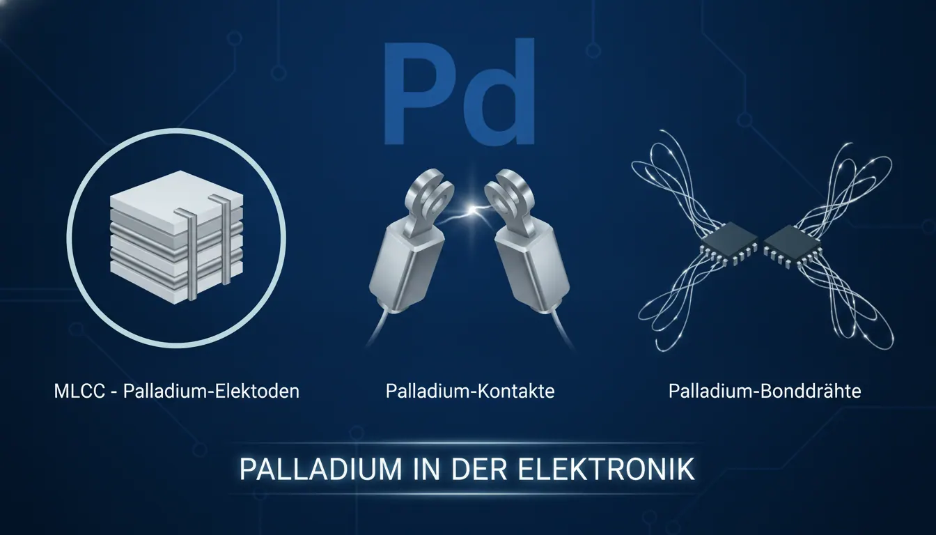 Palladium in der Elektronik: Kondensatoren, Kontakte, Bonddrähte