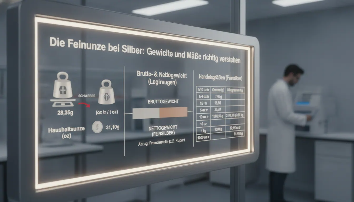 Die Feinunze bei Silber: Gewichte und Maße richtig verstehen