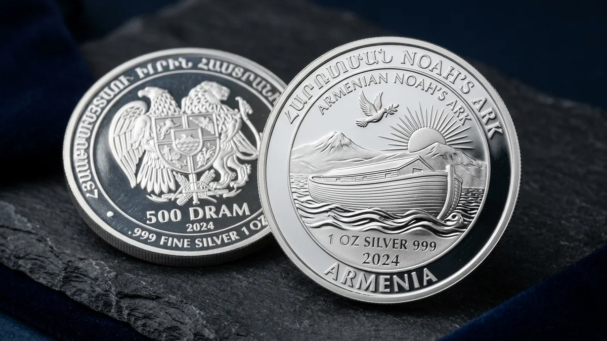 Arche Noah Silbermünze aus Armenien: Größen, Motiv & Kauftipps