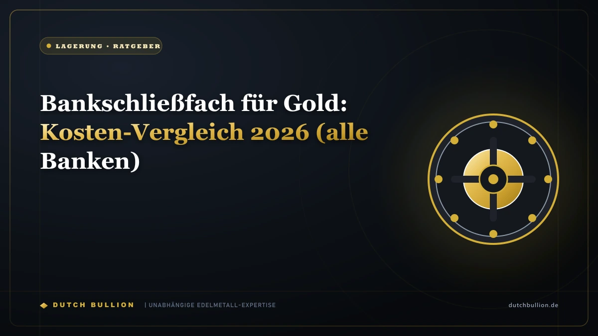 Bankschließfach für Gold: Kosten-Vergleich 2026 (alle Banken)