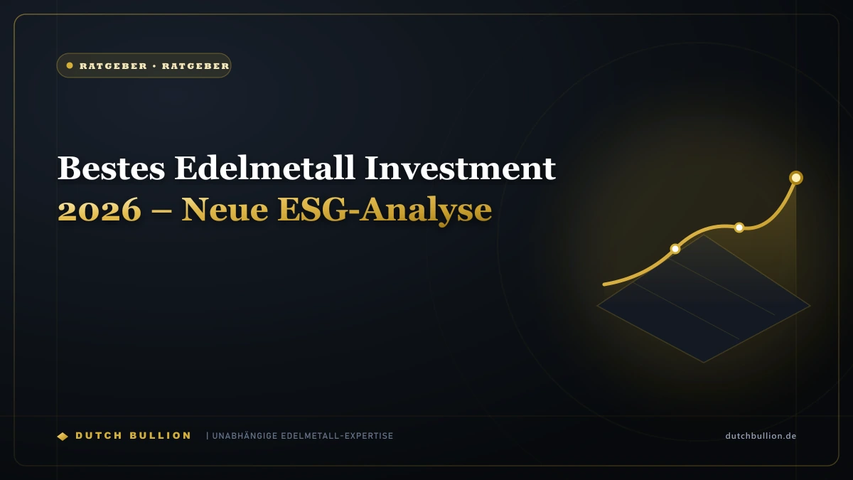 Bestes Edelmetall Investment 2026 – Neue ESG-Analyse