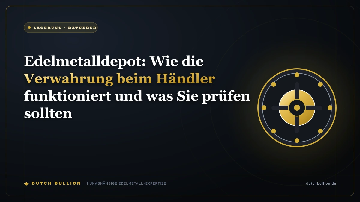 Edelmetalldepot: Wie die Verwahrung beim Händler funktioniert und was Sie prüfen sollten