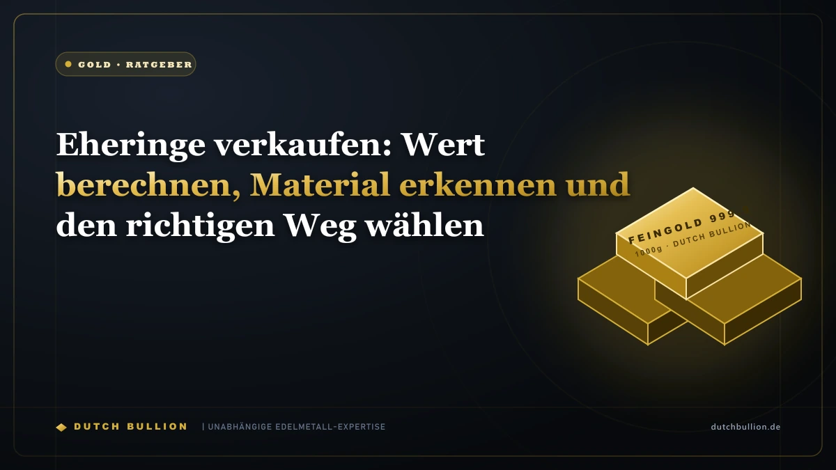 Eheringe verkaufen: Wert berechnen, Material erkennen und den richtigen Weg wählen