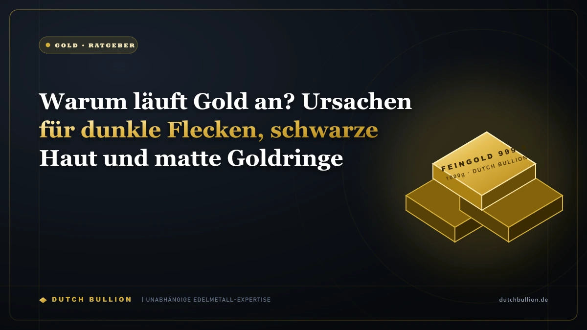 Warum läuft Gold an? Ursachen für dunkle Flecken, schwarze Haut und matte Goldringe