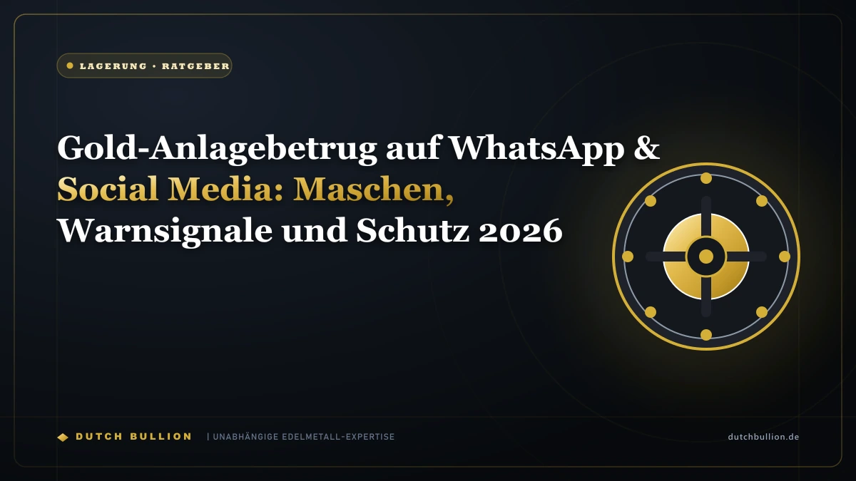 Gold-Anlagebetrug auf WhatsApp & Social Media: Maschen, Warnsignale und Schutz 2026
