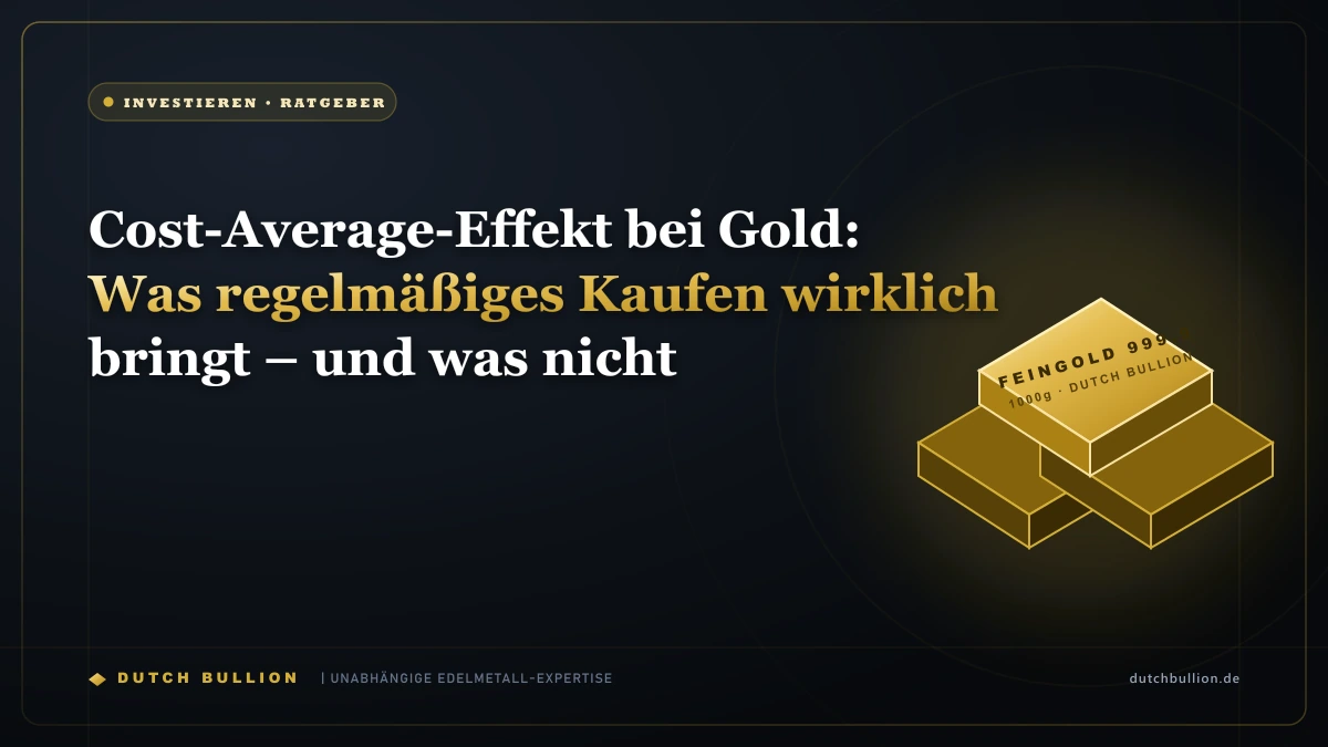 Cost-Average-Effekt bei Gold: Was regelmäßiges Kaufen wirklich bringt – und was nicht