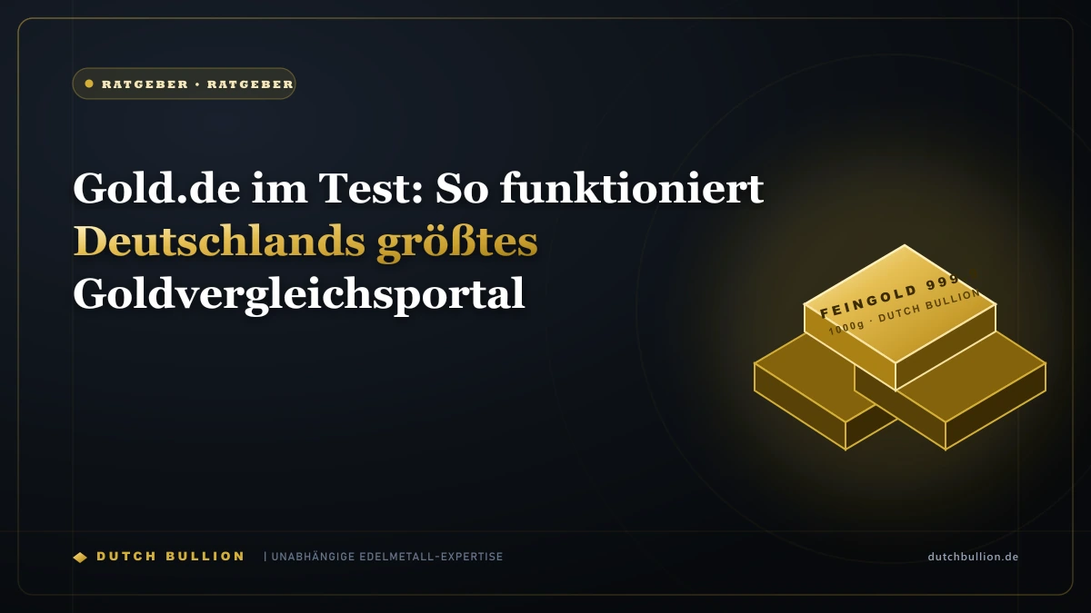 Gold.de im Test: So funktioniert Deutschlands größtes Goldvergleichsportal