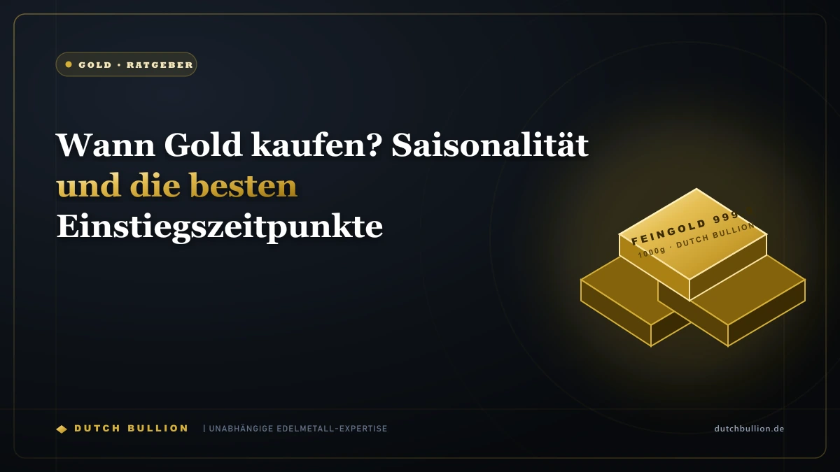 Wann Gold kaufen? Saisonalität und die besten Einstiegszeitpunkte