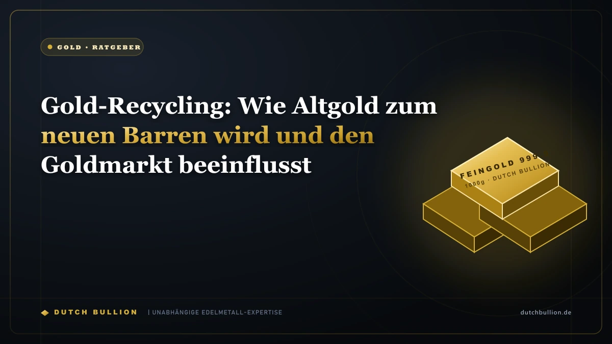 Gold-Recycling: Wie Altgold zum neuen Barren wird und den Goldmarkt beeinflusst