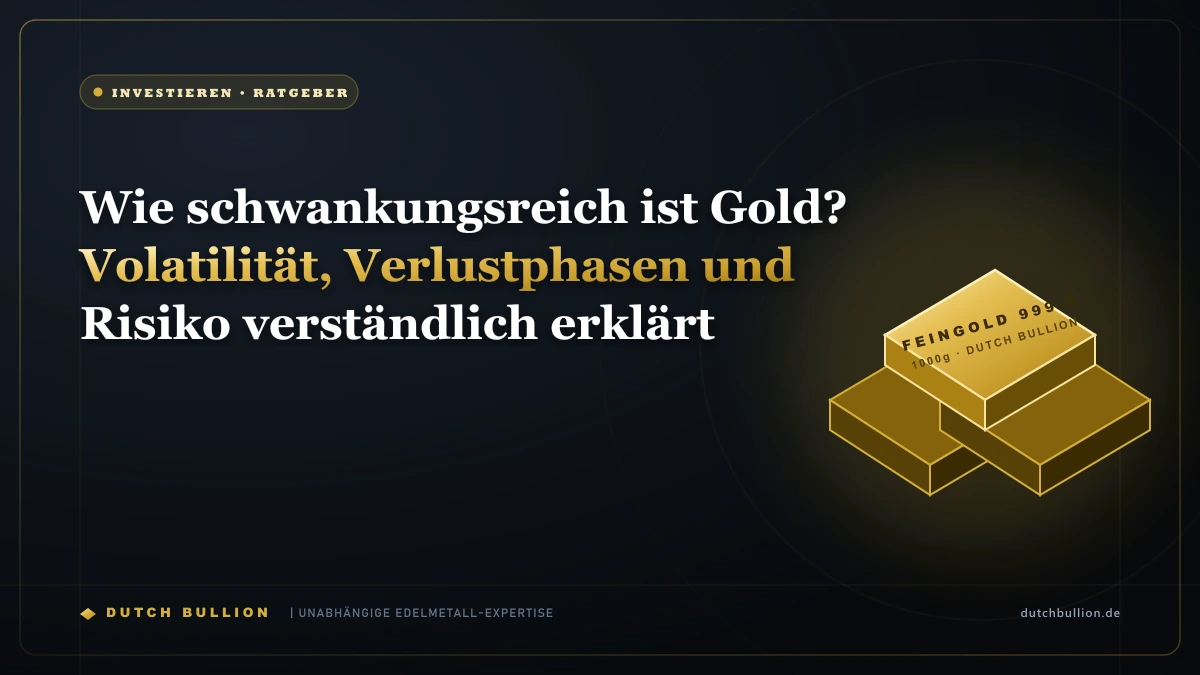 Wie schwankungsreich ist Gold? Volatilität, Verlustphasen und Risiko verständlich erklärt