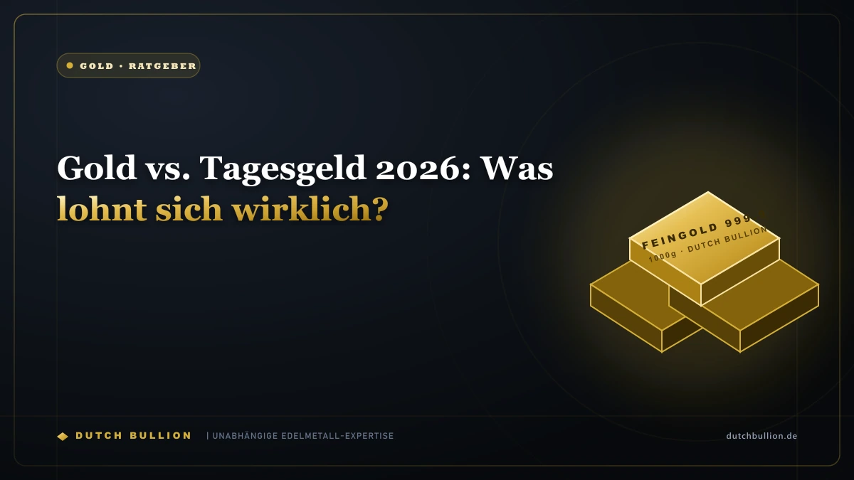 Gold vs. Tagesgeld 2026: Was lohnt sich wirklich?