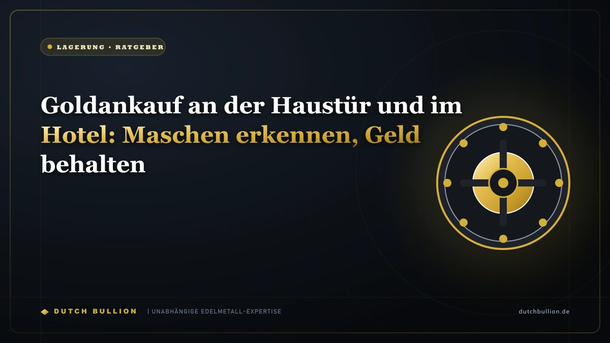 Goldankauf an der Haustür und im Hotel: Maschen erkennen, Geld behalten