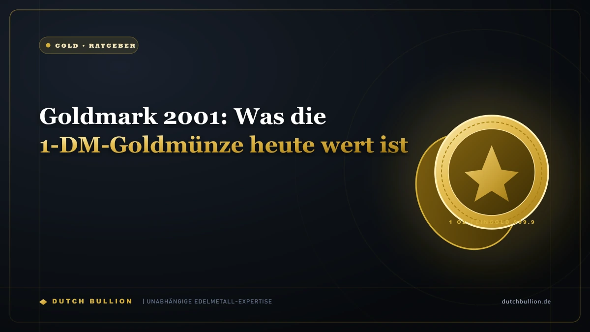 Goldmark 2001: Was die 1-DM-Goldmünze heute wert ist