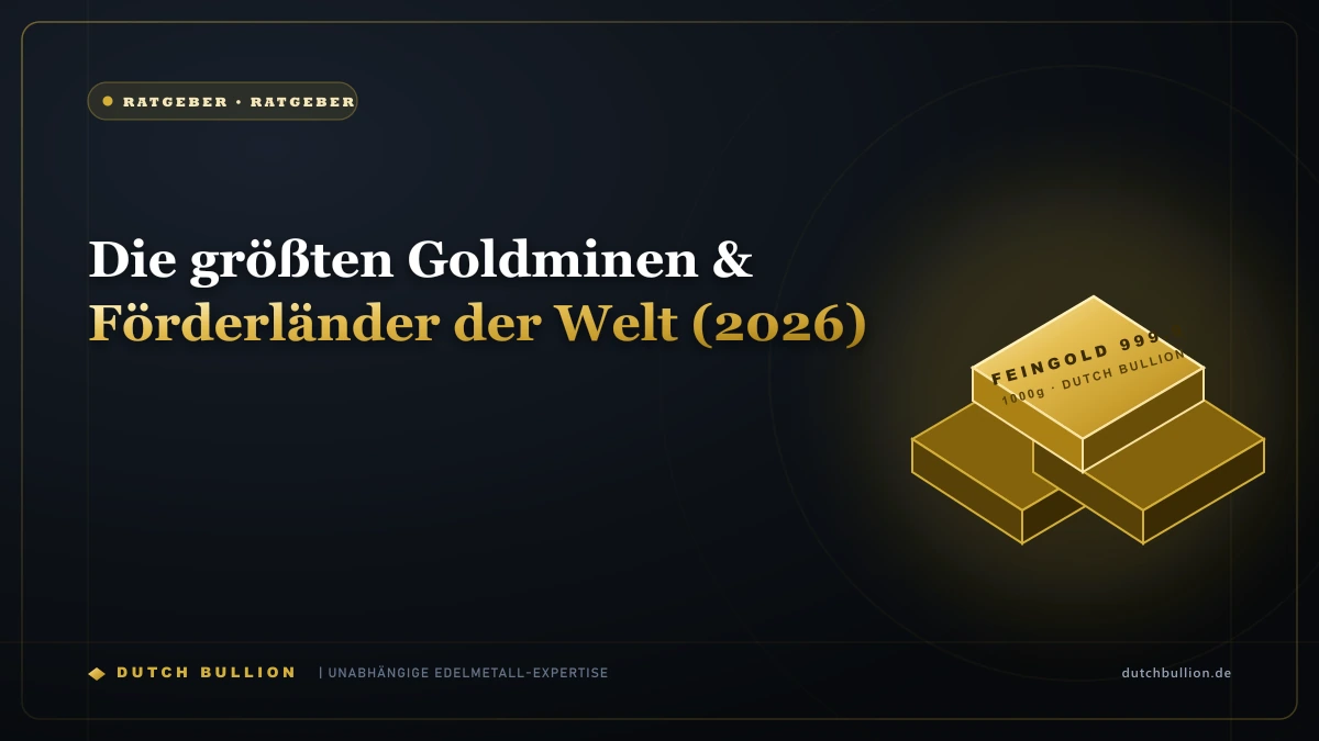 Die größten Goldminen & Förderländer der Welt (2026)