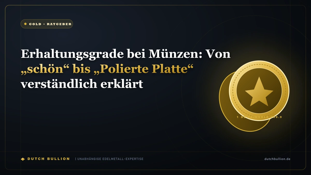 Erhaltungsgrade bei Münzen: Von „schön“ bis „Polierte Platte“ verständlich erklärt