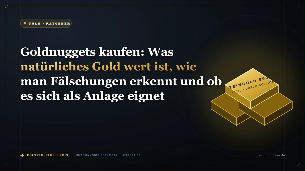 Goldnuggets kaufen: Was natürliches Gold wert ist, wie man Fälschungen erkennt und ob es sich als Anlage eignet