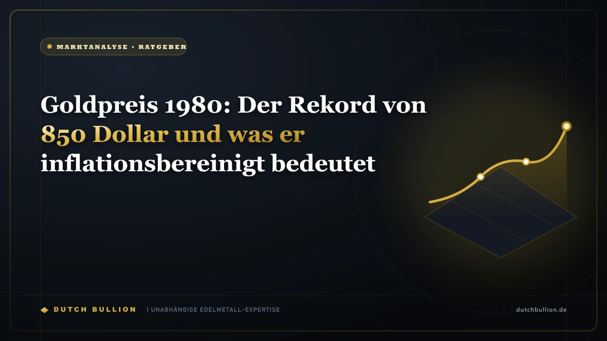 Goldpreis 1980: Der Rekord von 850 Dollar und was er inflationsbereinigt bedeutet