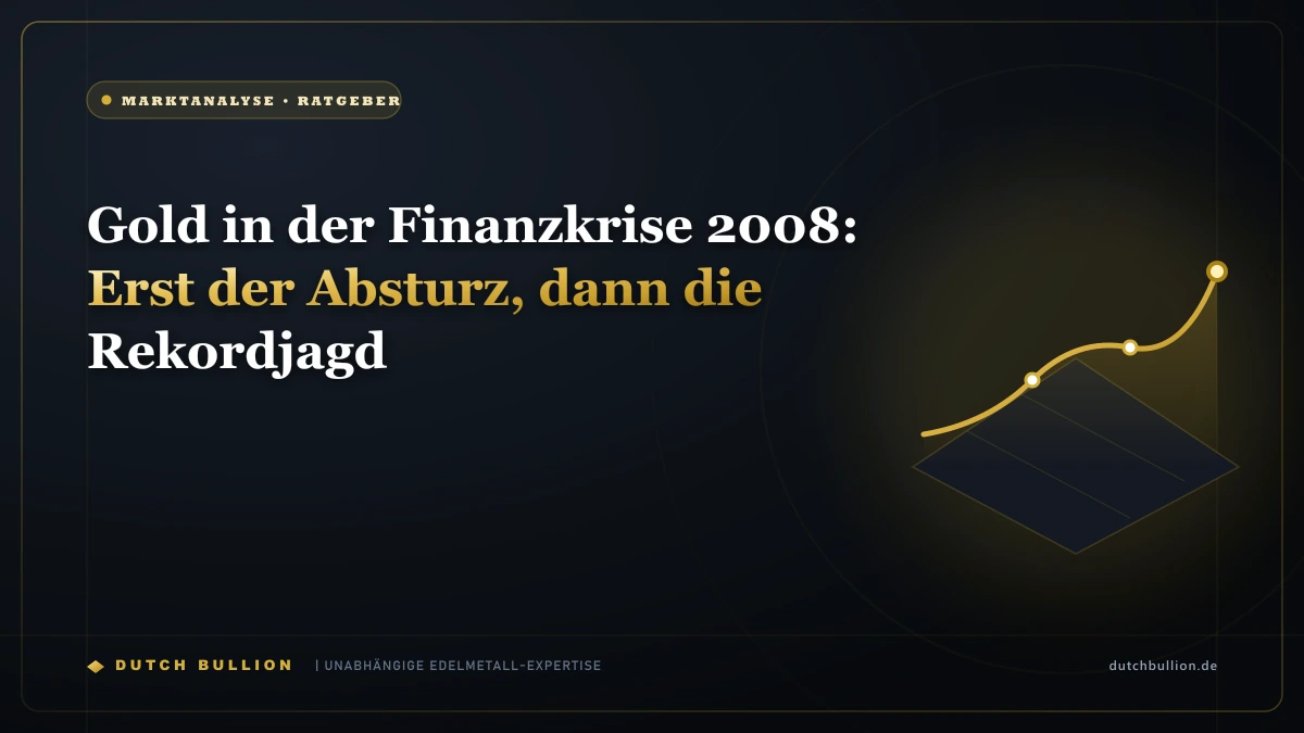 Gold in der Finanzkrise 2008: Erst der Absturz, dann die Rekordjagd