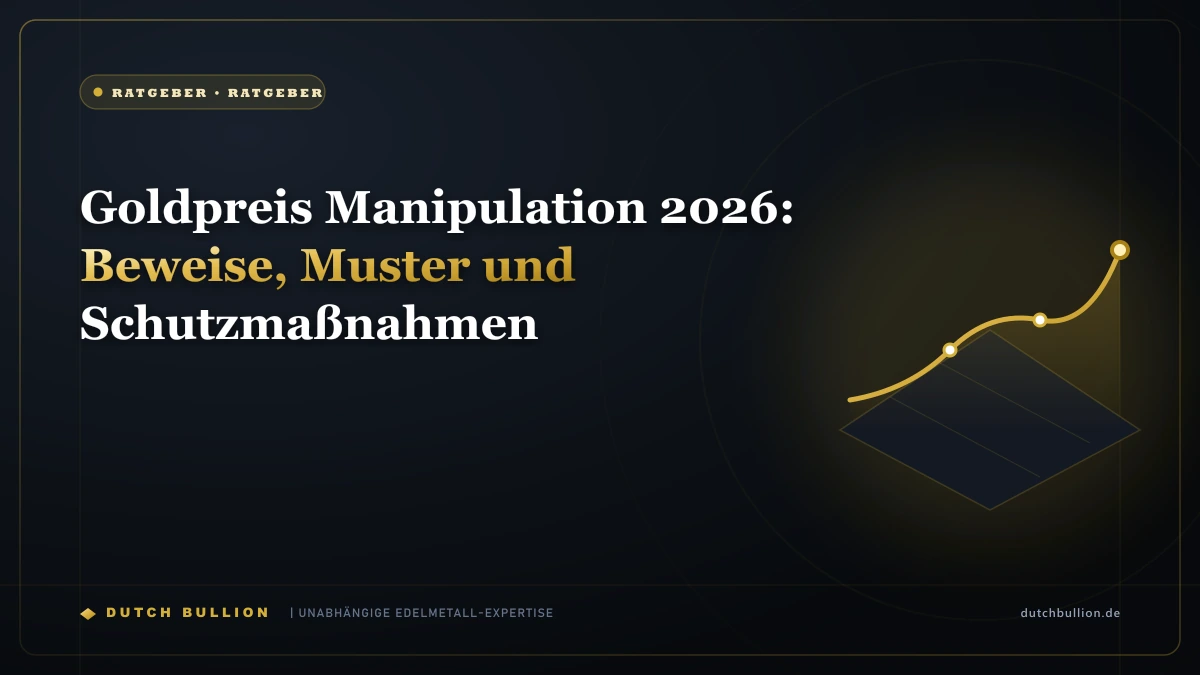 Goldpreis Manipulation 2026: Beweise, Muster und Schutzmaßnahmen