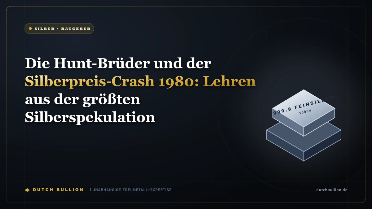 Die Hunt-Brüder und der Silberpreis-Crash 1980: Lehren aus der größten Silberspekulation