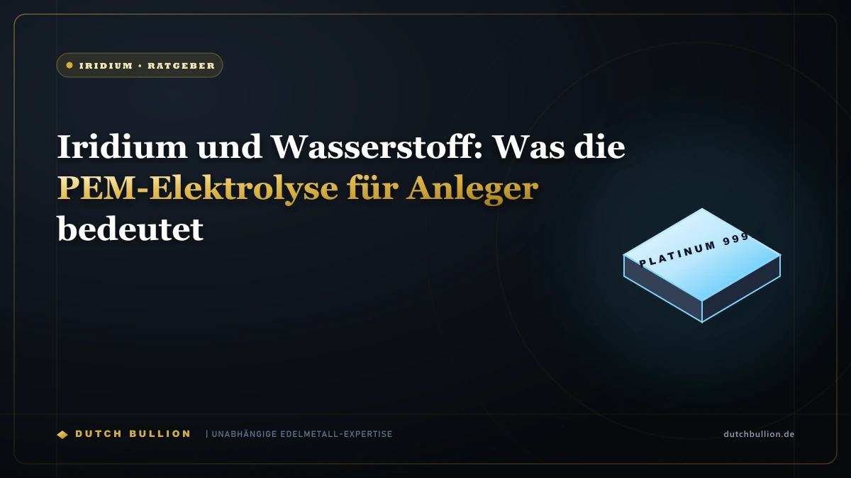 Iridium und Wasserstoff: Was die PEM-Elektrolyse für Anleger bedeutet