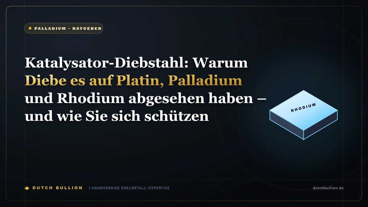 Katalysator-Diebstahl: Warum Diebe es auf Platin, Palladium und Rhodium abgesehen haben – und wie Sie sich schützen
