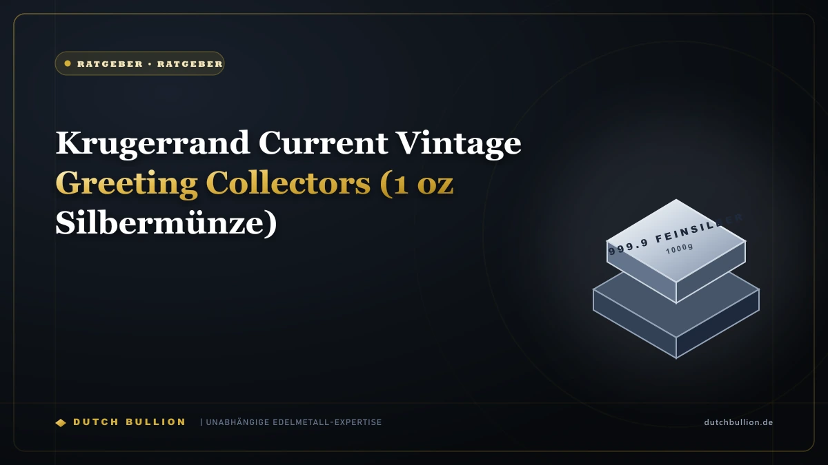 Krugerrand Current Vintage Greeting Collectors (1 oz Silbermünze)