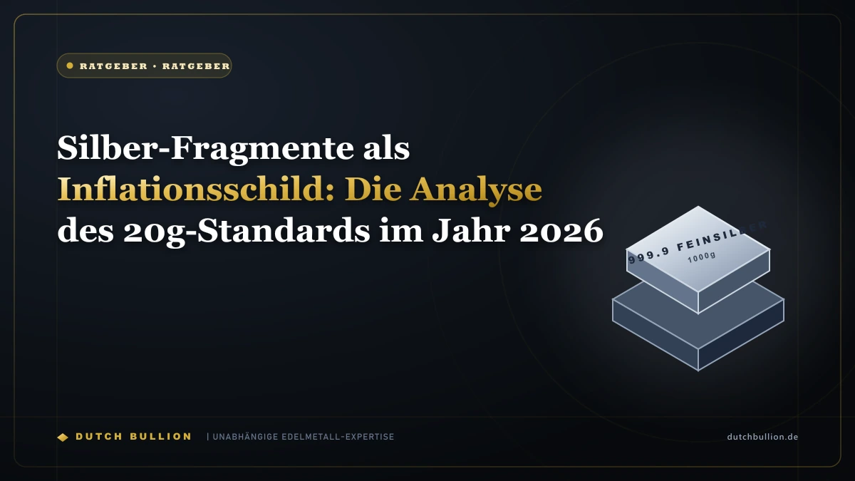 Silber-Fragmente als Inflationsschild: Die Analyse des 20g-Standards im Jahr 2026