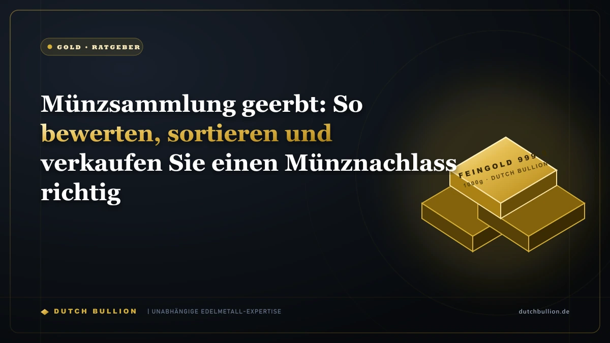 Münzsammlung geerbt: So bewerten, sortieren und verkaufen Sie einen Münznachlass richtig