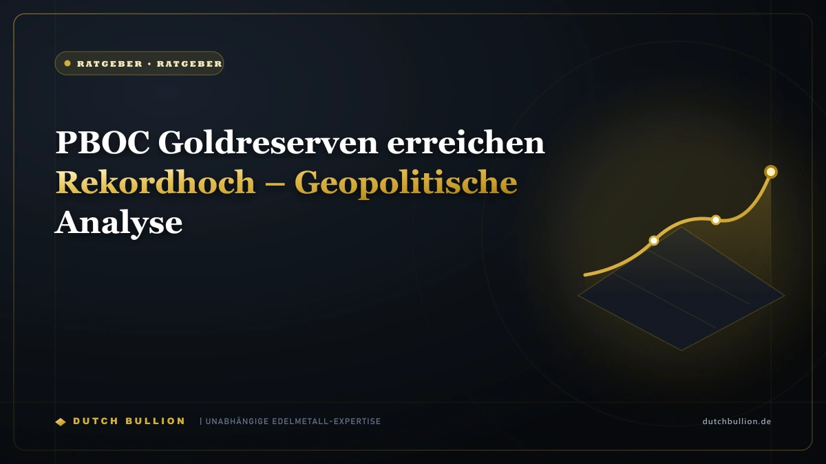 PBOC Goldreserven erreichen Rekordhoch – Geopolitische Analyse