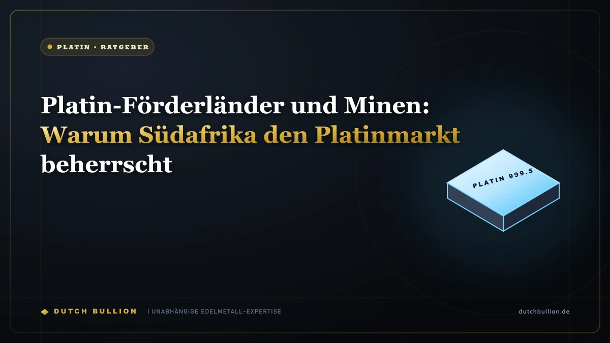 Platin-Förderländer und Minen: Warum Südafrika den Platinmarkt beherrscht