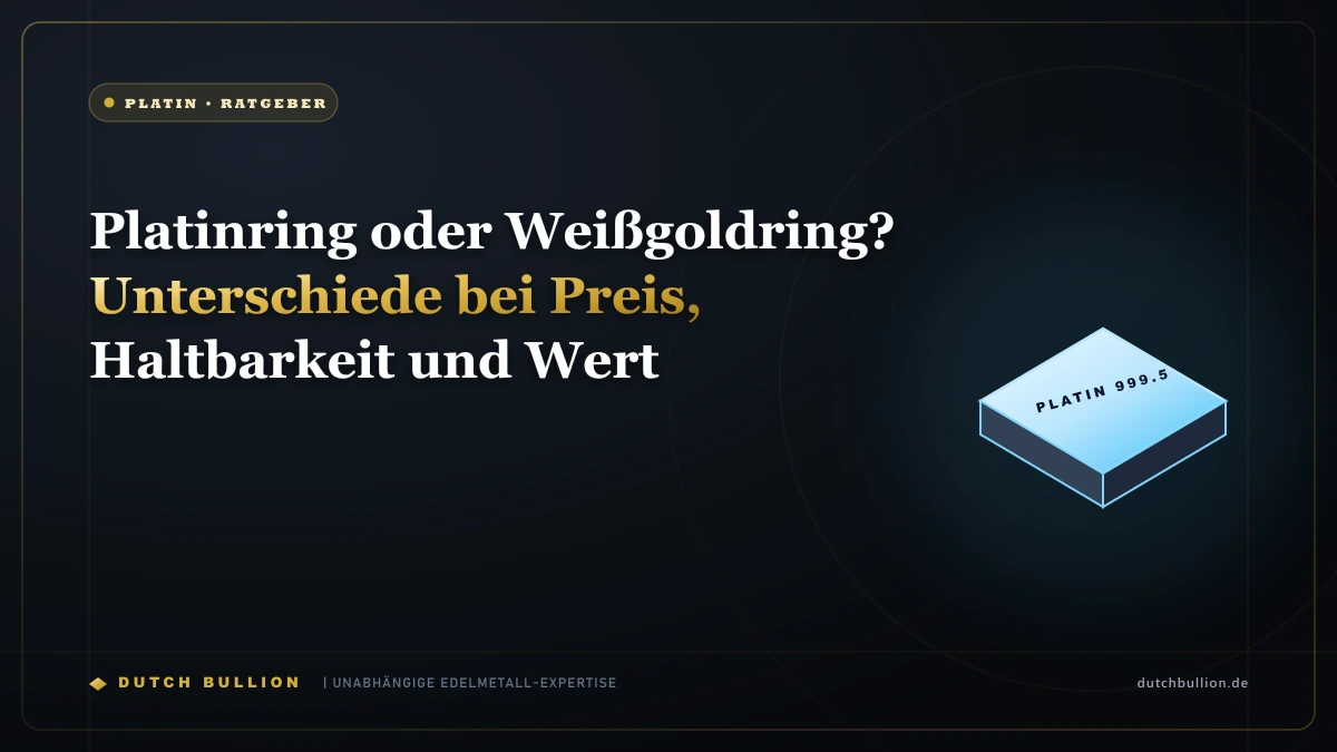Platinring oder Weißgoldring? Unterschiede bei Preis, Haltbarkeit und Wert