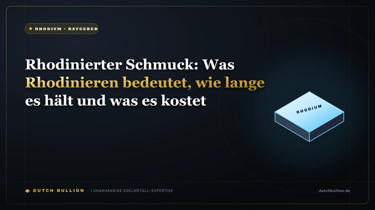 Rhodinierter Schmuck: Was Rhodinieren bedeutet, wie lange es hält und was es kostet
