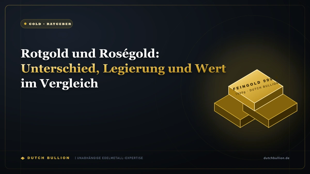 Rotgold und Roségold: Unterschied, Legierung und Wert im Vergleich
