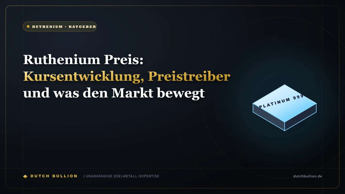 Ruthenium Preis: Kursentwicklung, Preistreiber und was den Markt bewegt
