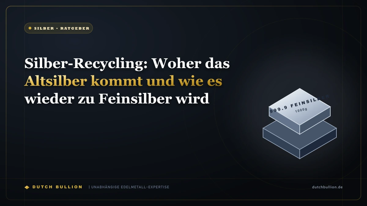 Silber-Recycling: Woher das Altsilber kommt und wie es wieder zu Feinsilber wird