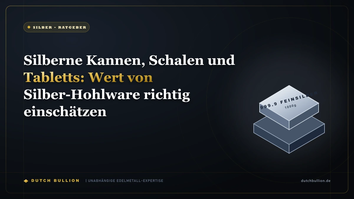 Silberne Kannen, Schalen und Tabletts: Wert von Silber-Hohlware richtig einschätzen