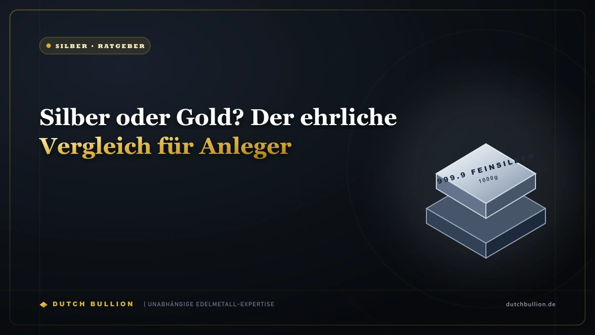 Silber oder Gold? Der ehrliche Vergleich für Anleger