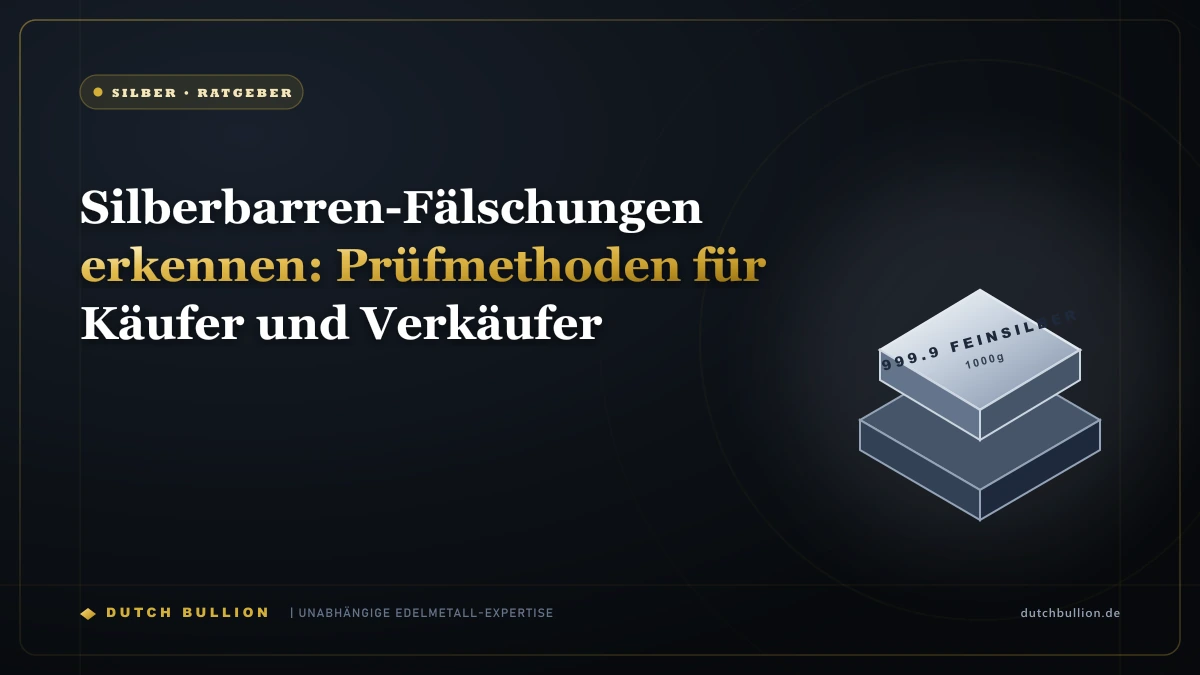 Silberbarren-Fälschungen erkennen: Prüfmethoden für Käufer und Verkäufer
