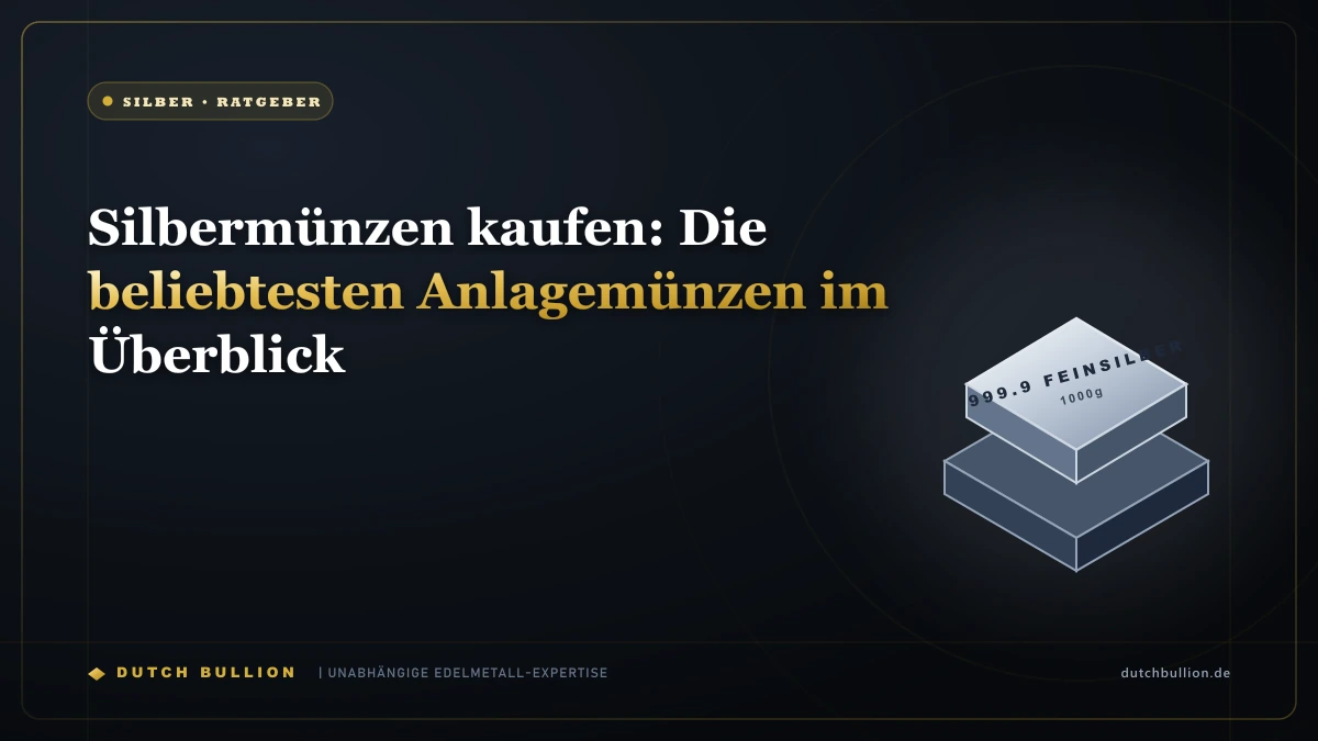Silbermünzen kaufen: Die beliebtesten Anlagemünzen im Überblick