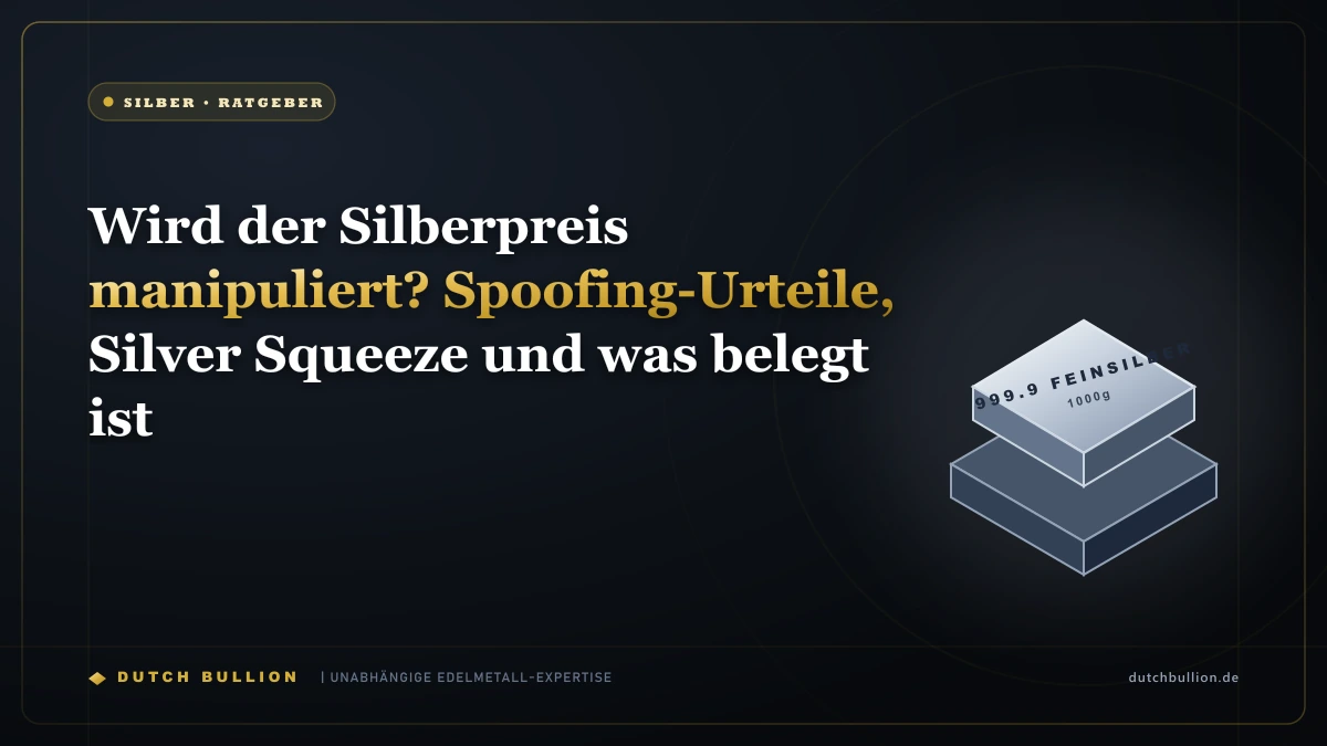 Wird der Silberpreis manipuliert? Spoofing-Urteile, Silver Squeeze und was belegt ist