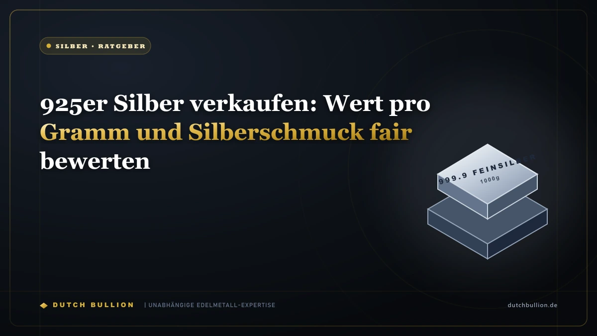 925er Silber verkaufen: Wert pro Gramm und Silberschmuck fair bewerten