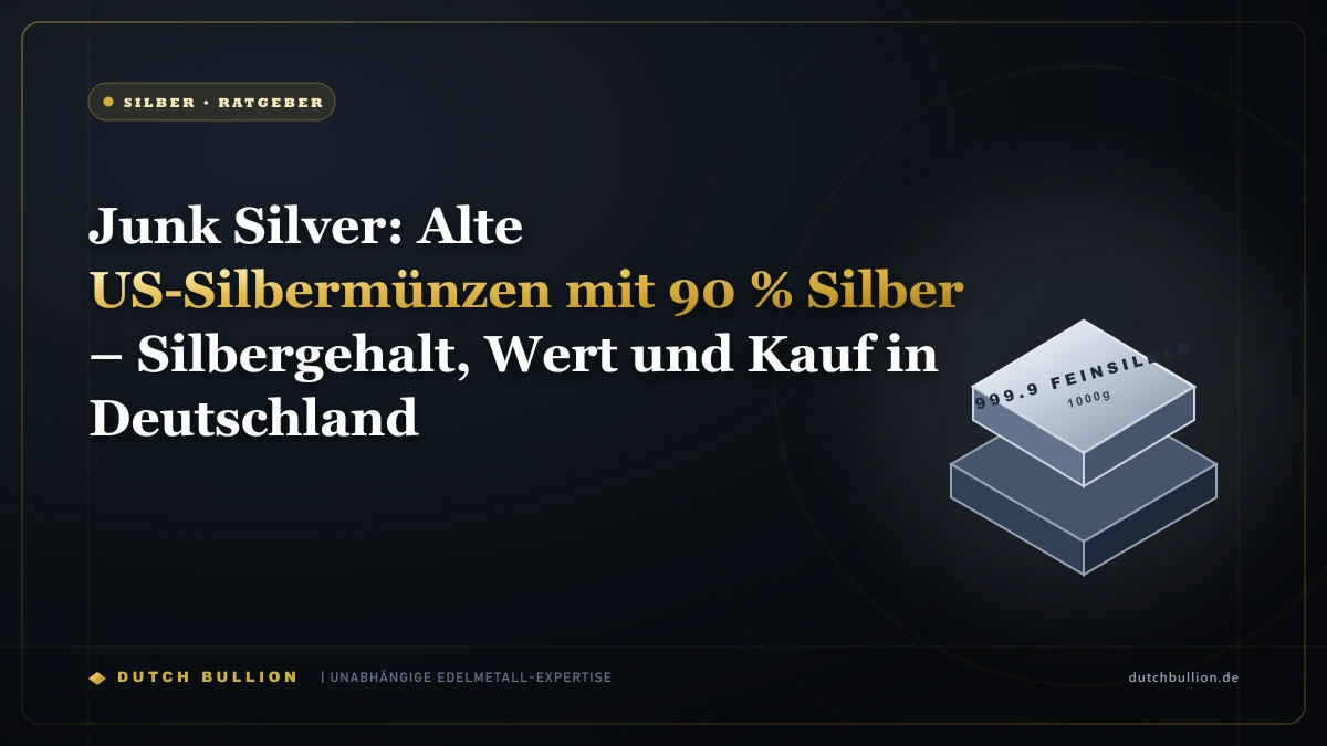 Junk Silver: Alte US-Silbermünzen mit 90 % Silber – Silbergehalt, Wert und Kauf in Deutschland