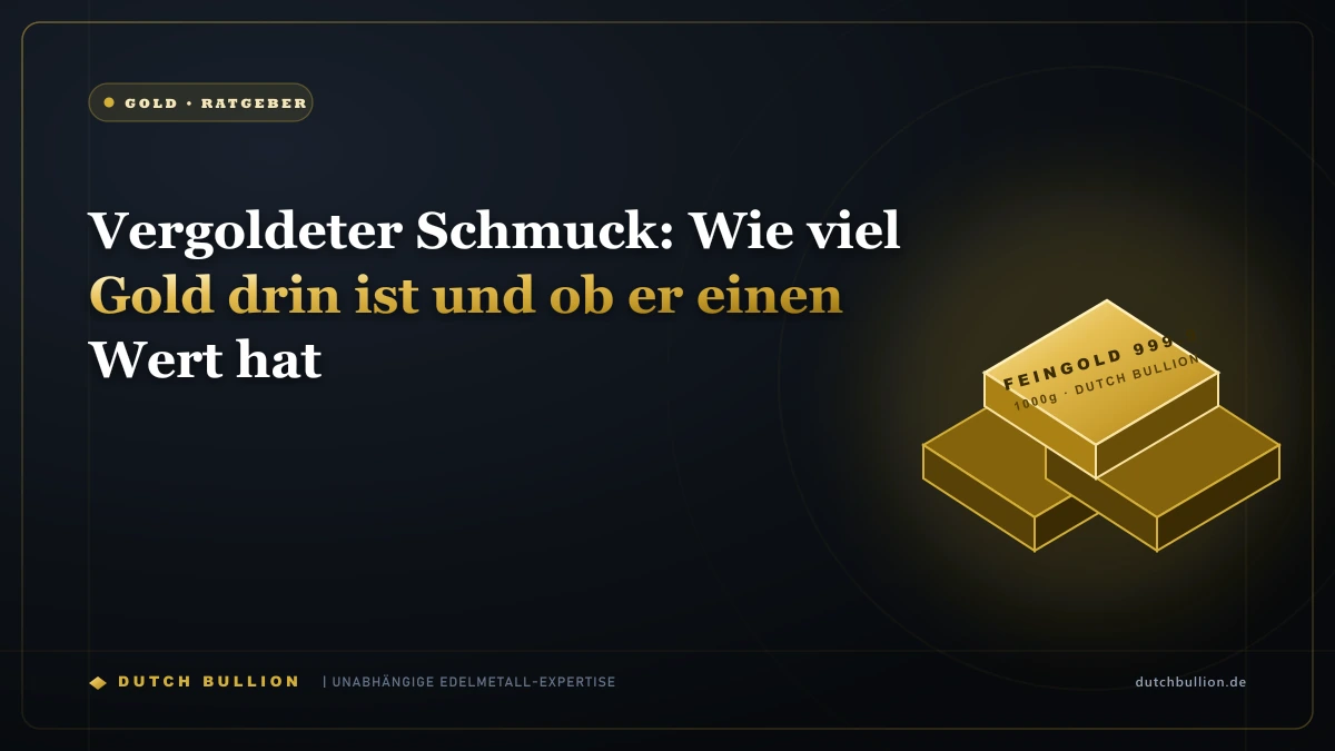 Vergoldeter Schmuck: Wie viel Gold drin ist und ob er einen Wert hat