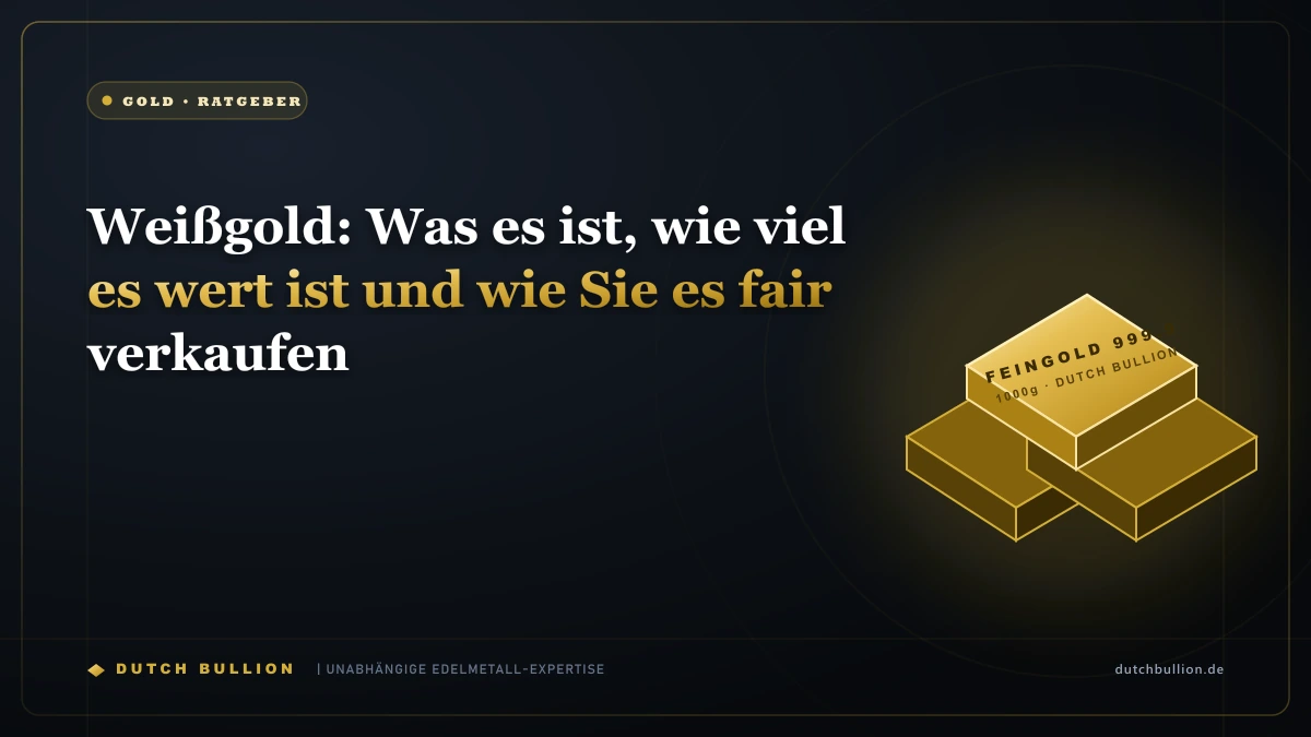 Weißgold: Was es ist, wie viel es wert ist und wie Sie es fair verkaufen