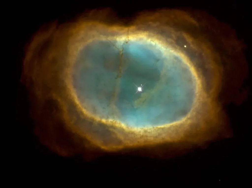 Der südliche Ringnebel ist auch als "Eight-Burst"-Nebel bekannt, da er durch einige Teleskope wie eine Acht aussieht.
NASA/The Hubble Heritage Team (STScI/AURA/NASA)