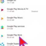 Tippen Sie auf Google Play Store