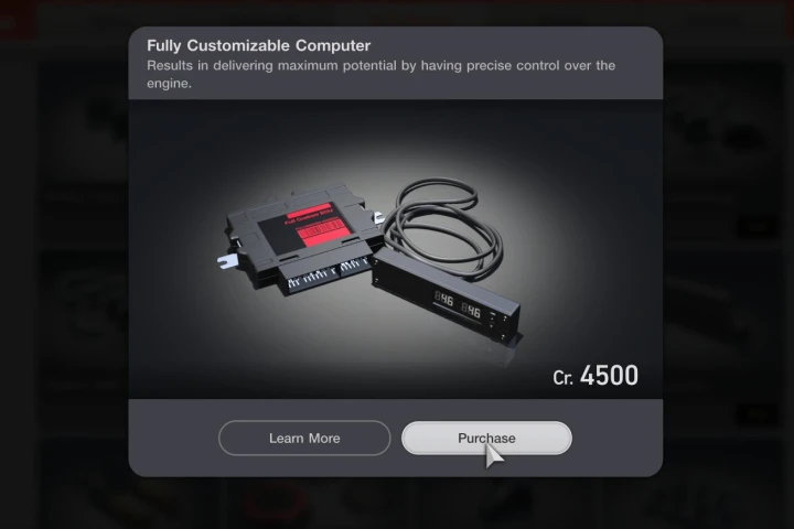 Das vollständig anpassbare Computer-Upgrade in Gran Turismo 7. 