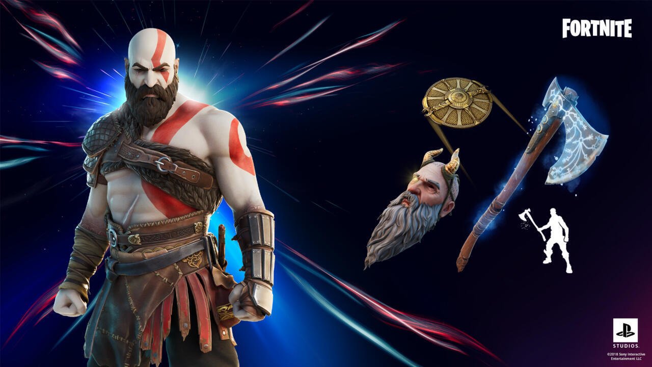 3. Kratos Der Gott des Krieges in Fortnite
