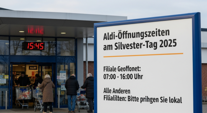 Aldi-Öffnungszeiten am Silvester-Tag 2025